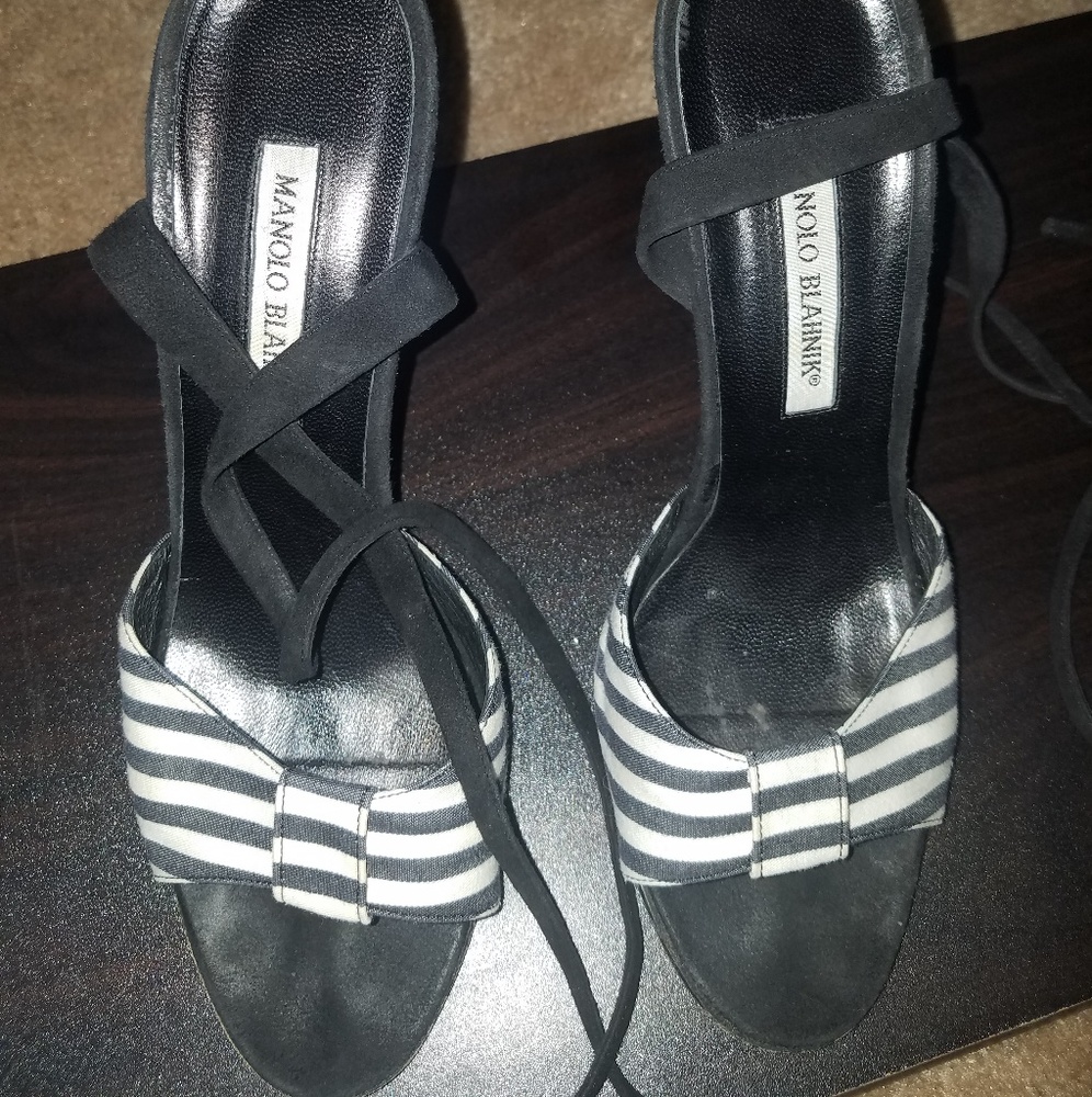 Vintage Minolo Blahnik Strappy Stilettos